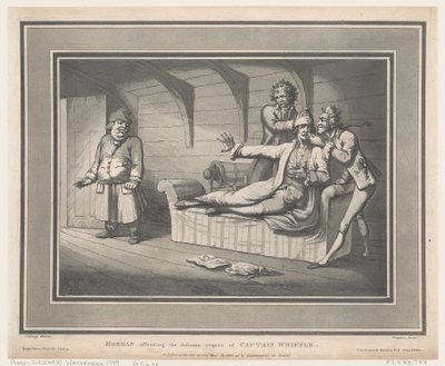 Morgan Offending Delicate Organs of Captain Whiffle, 12 maja 1800 r., 12 maja 1800 r. autorstwa Thomas Rowlandson