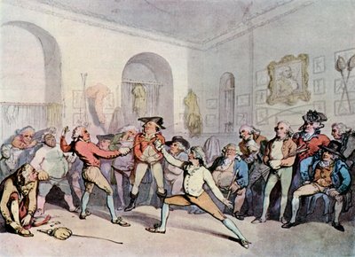Akademia Szermierki im. H. Angelosa, 1791, 1929 autorstwa Thomas Rowlandson