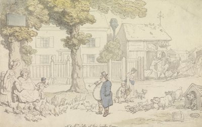Państwo Jolly w swojej wiejskiej rezydencji autorstwa Thomas Rowlandson