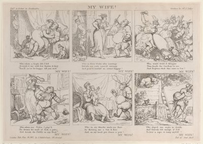 Moja żona!, 16 listopada 1815., 16 listopada 1815. autorstwa Thomas Rowlandson