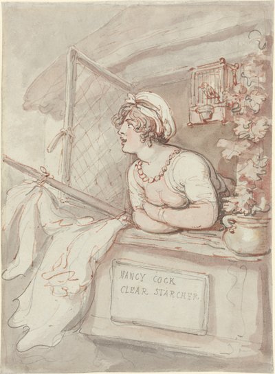 Nancy Cock - Clear Starcher autorstwa Thomas Rowlandson