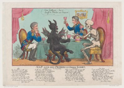 Drzemka i jego przyjaciele w ich chwale, 1 października 1808 r., 1 października 1808 r. autorstwa Thomas Rowlandson