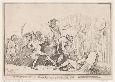 Morski Triumf, czyli przysługi, 13 listopada 1780, 13 listopada 1780. autorstwa Thomas Rowlandson