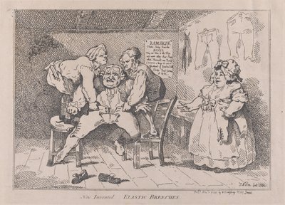 Bryczesy Elastyczne Wynalezione, 1.11.1784., 1.11.1784. autorstwa Thomas Rowlandson
