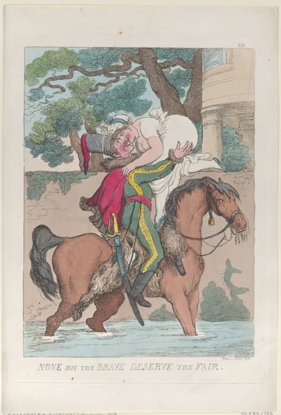 Nikt oprócz odważnych zasługuje na jarmark, 1813., 1813. autorstwa Thomas Rowlandson