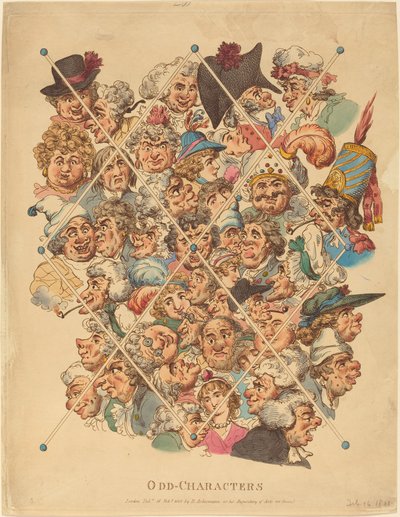 Postacie nieparzyste autorstwa Thomas Rowlandson