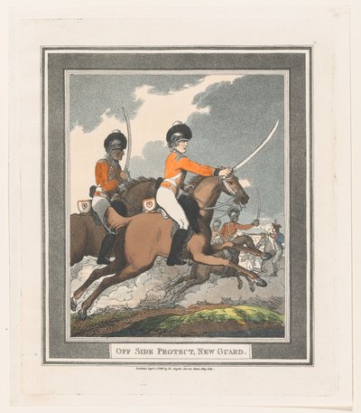 Off Side Protect, New Guard, 1 września 1798., 1 września 1798. autorstwa Thomas Rowlandson