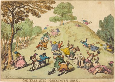 One Tree Hill, Greenwich Park autorstwa Thomas Rowlandson