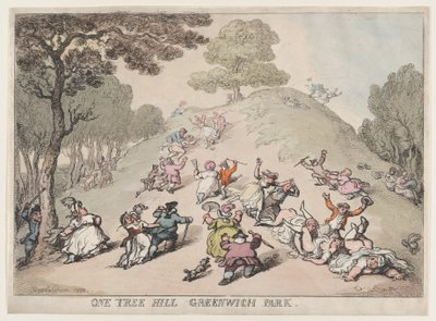 One Tree Hill, Greenwich Park, 1802, 1802. autorstwa Thomas Rowlandson