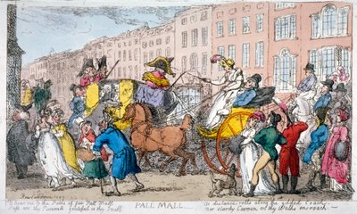 „Pall Mall”, 1807 autorstwa Thomas Rowlandson