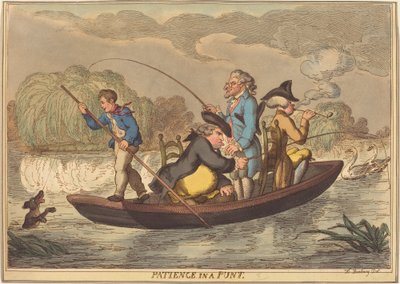 Cierpliwość w łódce autorstwa Thomas Rowlandson