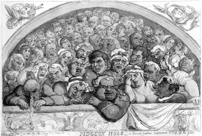 Pigeon Hole - Klasztor [sic] Ogrodowy pomysł na sprostanie bogom, 1811 autorstwa Thomas Rowlandson