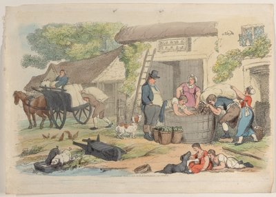 Tabliczka 16, ze Świata w miniaturze, 1816., 1816. autorstwa Thomas Rowlandson