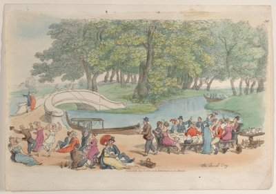 Tablica 30: Dzień społeczny, ze świata w miniaturze, 1816., 1816. autorstwa Thomas Rowlandson
