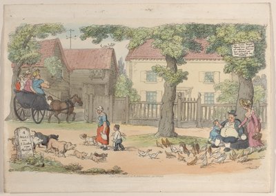 Tabliczka 32, ze świata w miniaturze, 1816., 1816. autorstwa Thomas Rowlandson