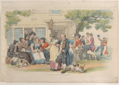 Tablica 6: Drzwi do Alei, ze Świata w Miniaturze, 1816., 1816. autorstwa Thomas Rowlandson