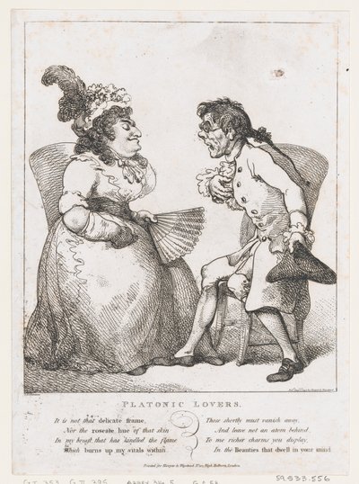 Miłośnicy platońscy, 1 sierpnia 1797 r., 1 sierpnia 1797 r. autorstwa Thomas Rowlandson