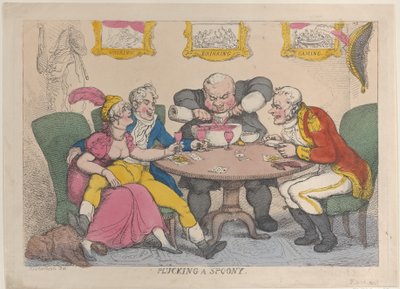 Skubanie łyżki, 28 lutego 1812., 28 lutego 1812. autorstwa Thomas Rowlandson