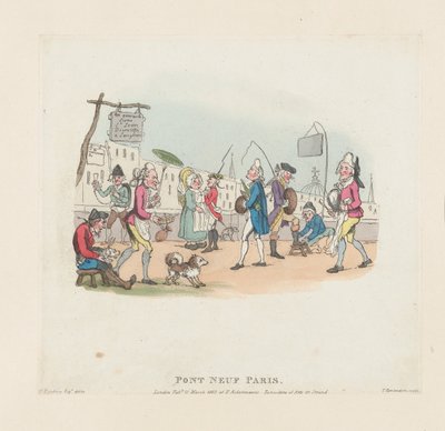 Pont Neuf, Paryż, 1 maja 1803., 1 maja 1803. autorstwa Thomas Rowlandson