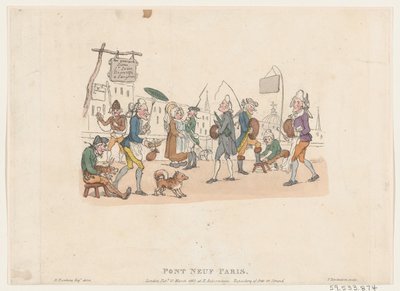 Pont Neuf, Paryż, 1 maja 1803., 1 maja 1803. autorstwa Thomas Rowlandson