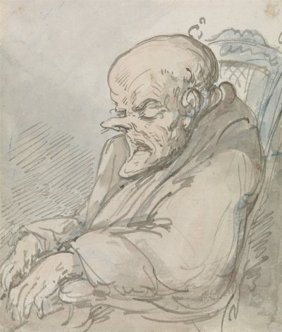 Portret starszego mężczyzny autorstwa Thomas Rowlandson