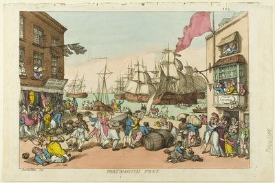 Punkt Portsmouth autorstwa Thomas Rowlandson