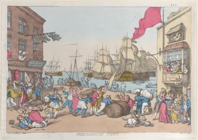 Punkt Portsmouth, 1814., 1814. autorstwa Thomas Rowlandson