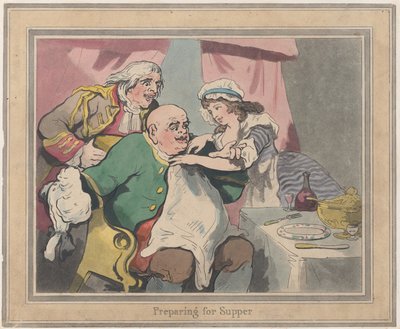 Przygotowania do Wieczerzy 22 października 1789 r., 22 października 1789 r. autorstwa Thomas Rowlandson