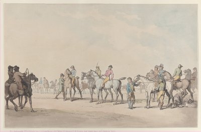 Przygotowanie do wyścigu, 1804., 1804. autorstwa Thomas Rowlandson