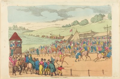 Przygotowanie do startu autorstwa Thomas Rowlandson