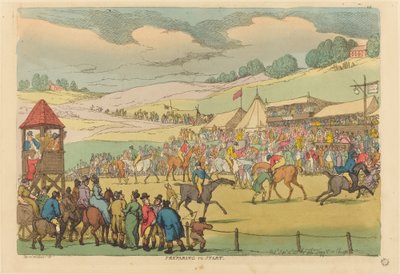 Przygotowanie do startu autorstwa Thomas Rowlandson