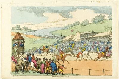 Przygotowanie do startu autorstwa Thomas Rowlandson