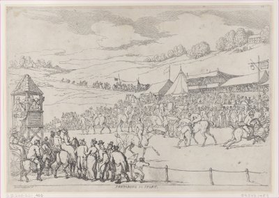 Przygotowanie do startu, 30 września 1811, 30 września 1811. autorstwa Thomas Rowlandson