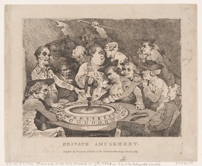 Rozrywka prywatna, 1 stycznia 1786., 1 stycznia 1786. autorstwa Thomas Rowlandson