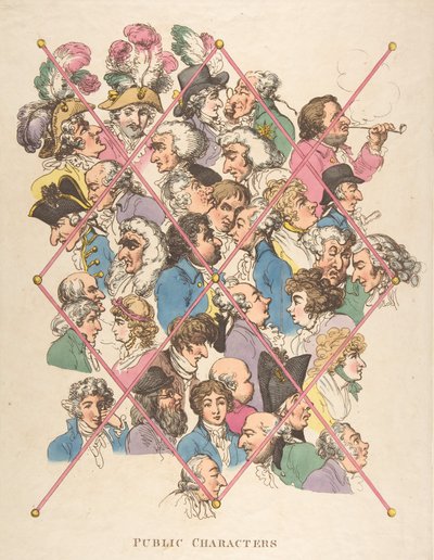 Postacie publiczne, 1 kwietnia 1801, 1 kwietnia 1801. autorstwa Thomas Rowlandson