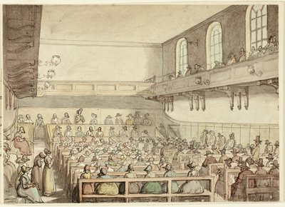 Spotkanie kwakrów autorstwa Thomas Rowlandson