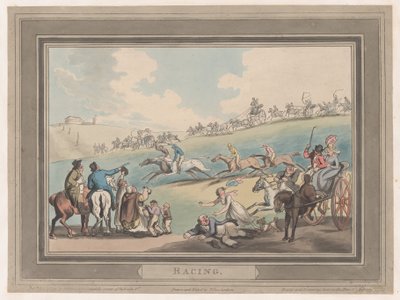 Wyścigi [The Start], 1 stycznia 1799., 1 stycznia 1799. autorstwa Thomas Rowlandson