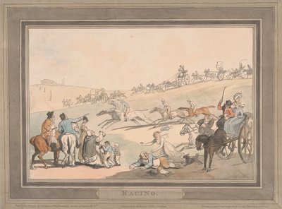 Wyścigi [zestaw sześciu]: 1. Wyścigi autorstwa Thomas Rowlandson