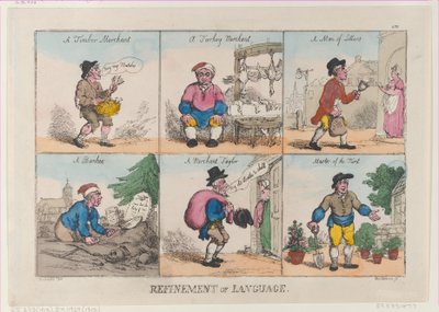 Udoskonalenie języka, 1 października 1802, 1 października 1802. autorstwa Thomas Rowlandson