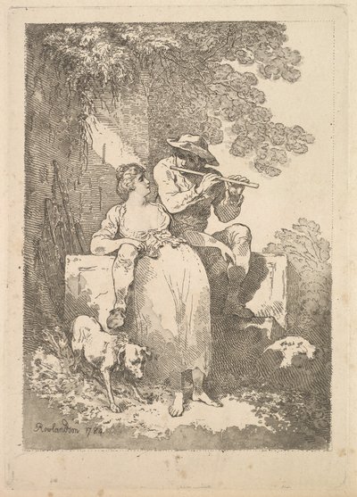 Odpocznij od pracy w słoneczne dni, 1784-87. autorstwa Thomas Rowlandson