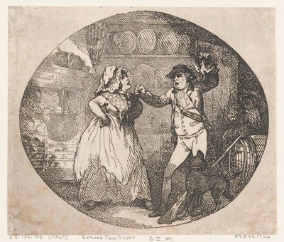 Powrót ze Sportu, 1786., 1786 . autorstwa Thomas Rowlandson