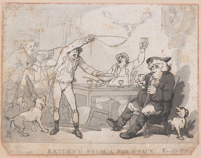 Powrót z Fox Chace [sic], 1787. autorstwa Thomas Rowlandson