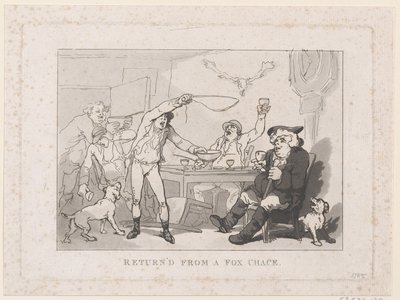 Powrót z polowania na lisy autorstwa Thomas Rowlandson