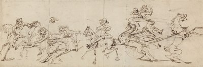 Wypadki podczas jazdy konnej i jazdy samochodem autorstwa Thomas Rowlandson