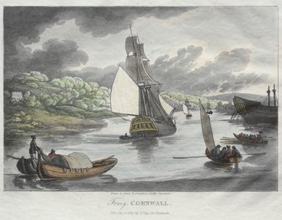 Szkice Rowlandsona z natury: Fowey, Cornwall autorstwa Thomas Rowlandson