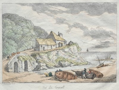 Szkice Rowlandsona z natury: West Looe, Cornwall autorstwa Thomas Rowlandson