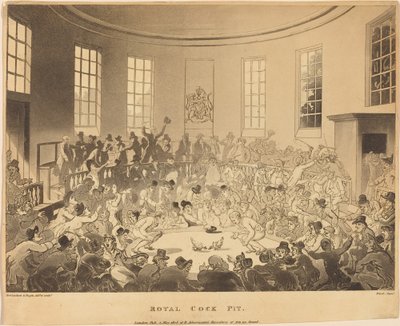 Królewski kokpit autorstwa Thomas Rowlandson