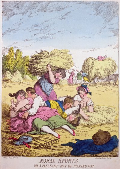 Sporty wiejskie lub przyjemny sposób na zarabianie siana autorstwa Thomas Rowlandson