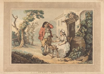 Rustykalne zaloty autorstwa Thomas Rowlandson