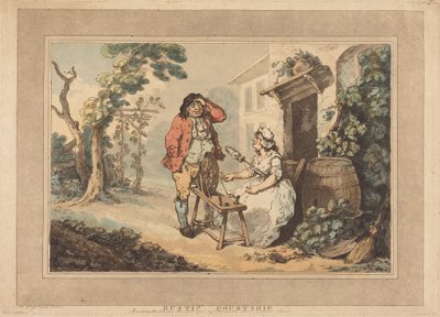 Rustykalne zaloty autorstwa Thomas Rowlandson